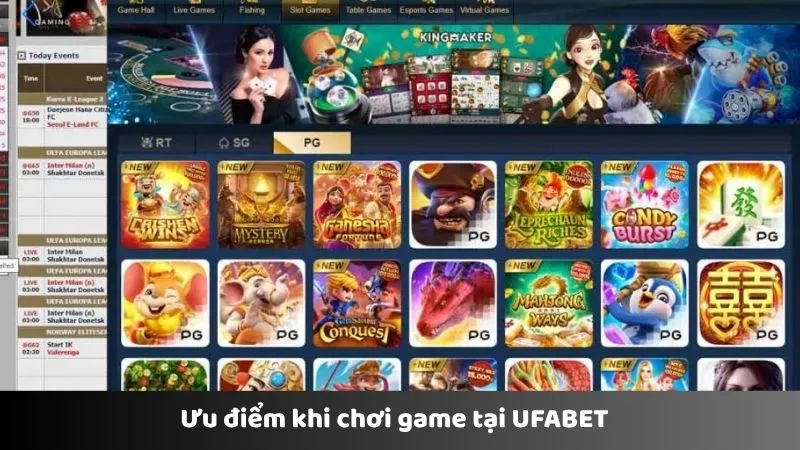 Ưu điểm khi chơi game tại UFABET  